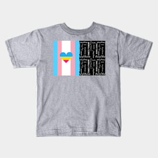 Transgender Pan Pride, They/Them Pronouns - Identity Pride Kids T-Shirt